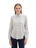 TOM TAILOR Blusa de Mujer con Estampado geométrico, Manga Larga