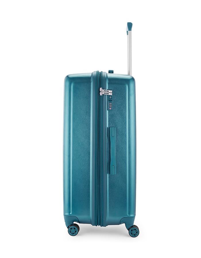 Image of CARLTON Meridian TSA Unisex 8 Dual Wheels 70 CM ABS Hardside Medium Check-in Luggage Dark Teal