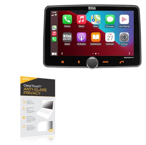 BoxWave Screen Protector Compatible with BOSS Audio BE7ACP-FT - ClearTouch Anti-Glare Privacy (2-Pack), Privacy Screen Protector Flexible Film Anti-Glare