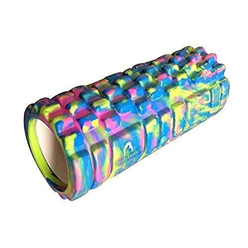 Image of Bodylastics 33cms Foam Roller for Deep Tissue Massage, Relief from Sore Muscles Pain, Pre & Post Exercise Fitness Workout Sessions