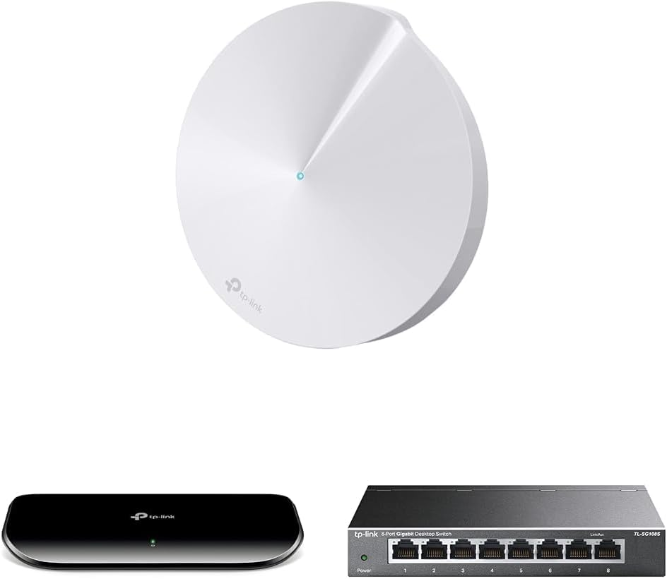 TP-Link Deco M5 Whole Home Mesh Dual_Band 1300 Mbps Wi-Fi, Up to 2000 sq ft Coverage, Works with AMA