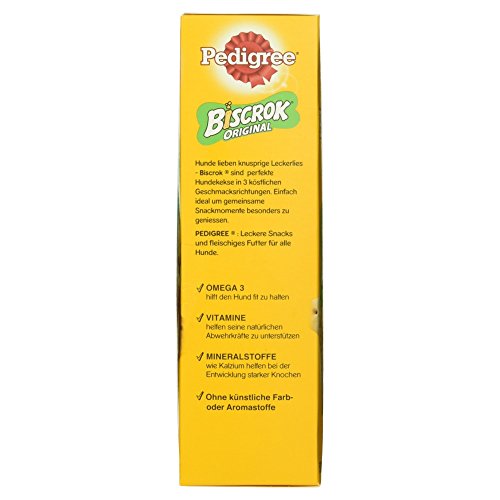 Pedigree Biscrok Hundesnacks 3 köstlichen Geschmacksrichtungen, 500 g
