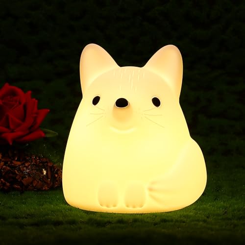 Lámpara nocturna infantil en forma de zorro USB recargable