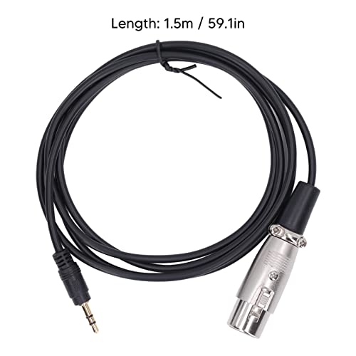 Cable adaptador XLR a 3.5mm de 1.5 metros miniatura 6