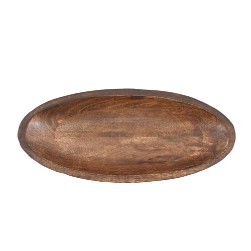 Samhita Mango Wood Decorative Bowl Home Decor Home Decorative Centerpiece Farmhouse Country, Restaurant, Café (35.56cm x 15.24cm x 5.84cm) - Cosy Home Interiors Samhita Mango Wood Decorative Bowl Home Decor Home Decorative Centerpiece Farmhouse Country, Restaurant, Café (35.56cm x 15.24cm x 5.84cm) - Image 4