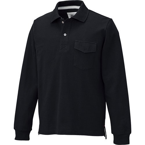 クロダルマ(KURODARUMA CORPORATION) 長袖ポロシャツ ブラック M 25447