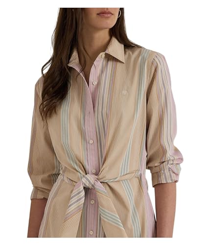 Lauren Ralph Lauren Women's Striped Tie-Waist Broadcloth Shirtdress3
