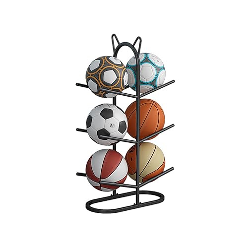 Présentoir multisports vertical pour organiser un garage encombré de ballons