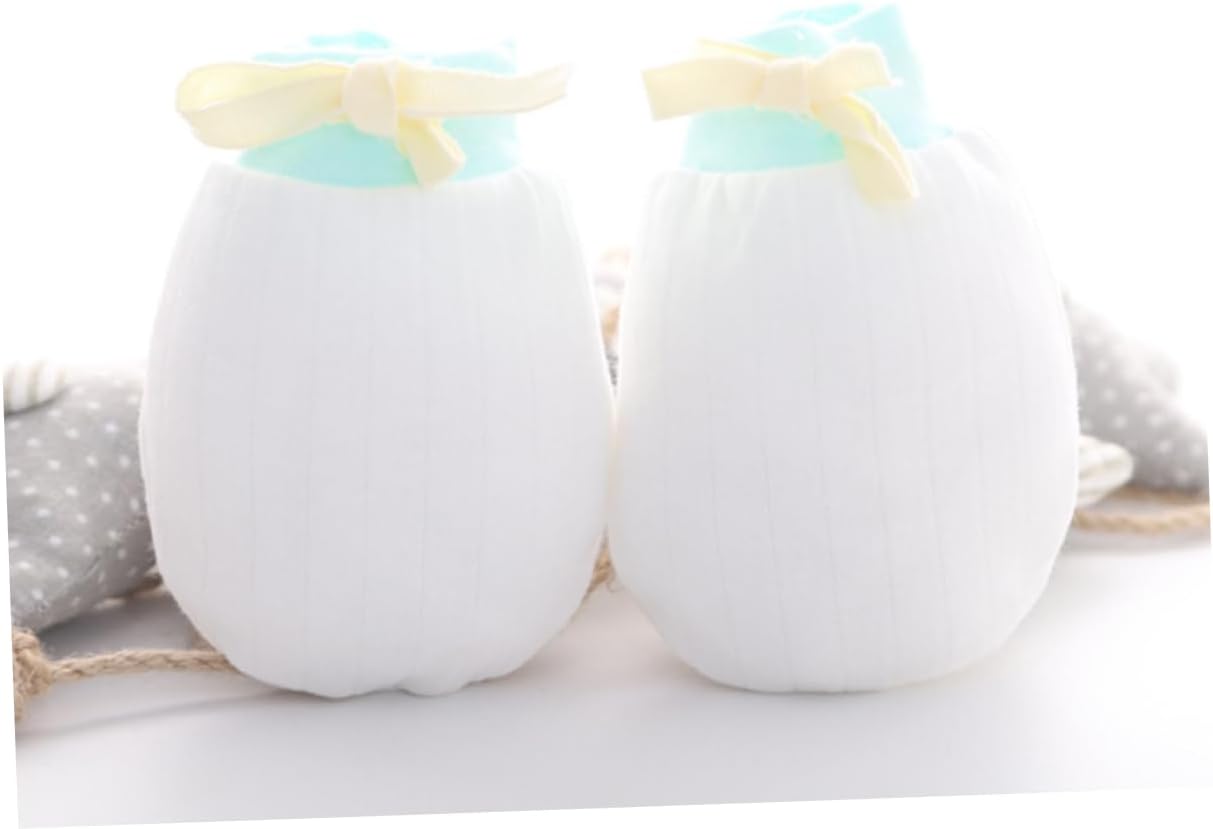 PartyKindom 4Pairs Gloves Warm Scratch Mittens for Newborns Months Cozy Winter Hand Covers for Boys