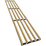 MYUYEE Leichtförderer, Tragbare, Antriebslose Rollentischförderer, Verstellbares Durchlaufregal-Entladesystem, Spleißbarer Edelstahlrahmenförderer(Breite 30 cm, Länge 150 cm)