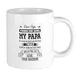 CafePress Dear Papa, Love, Your Favorite 20 Oz Ceramic Mega 20 oz Ceramic Coffee Mega Mug