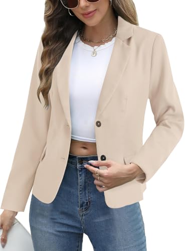 KIFOVEN Women’s Casual Blazer Open Front Long Sleeve Lapel Collar Work Office Jacket Suit