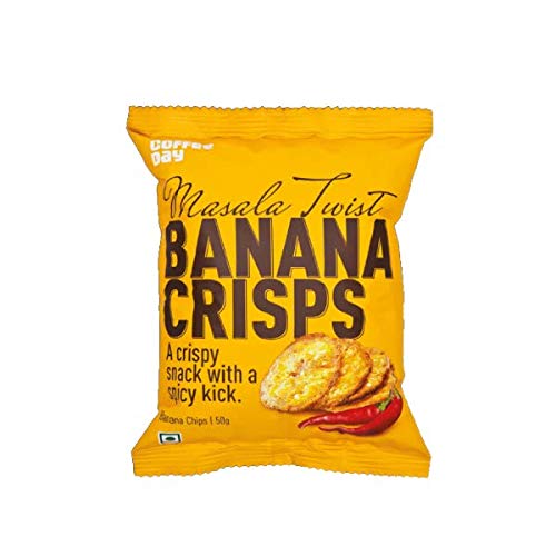 Image of Cafe Coffee day Crunchy Chips ready to eat| Favaroite Snacks (Pack of 6, Banana Chips)