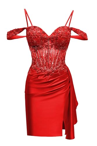 Off Shoulder Homecoming Dresses with Tail for Teens Sequin Cocktail Party Dress Hi047