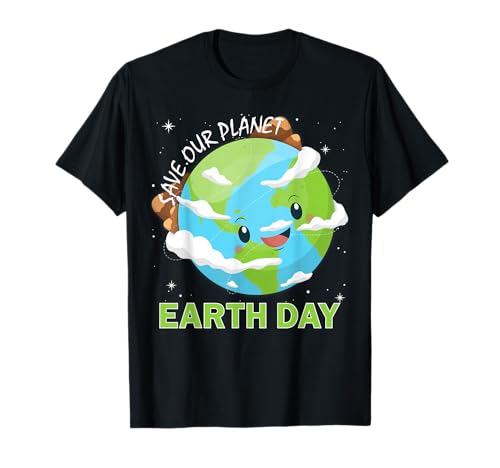 Happy Earth Day T Shirt for Men, Earth Day 2026 Kids Boys T-Shirt