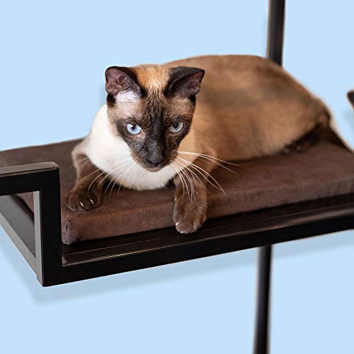 THE REFINED FELINE 62 Inch Tall Metropolitan Cat Condo, Black Metal Frame Cat Tower, Multi-Level Modern Cat Tree for… - Image 4