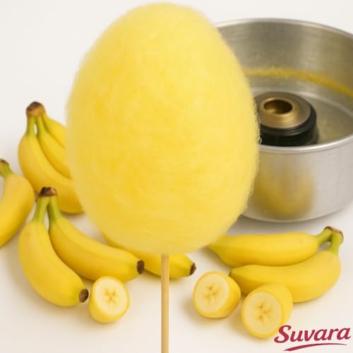 Zuckerwatte Zucker mit Geschmack Banane Gelb farbiger Aromazucker 500g für die Zuckerwattemaschine – Bild 6