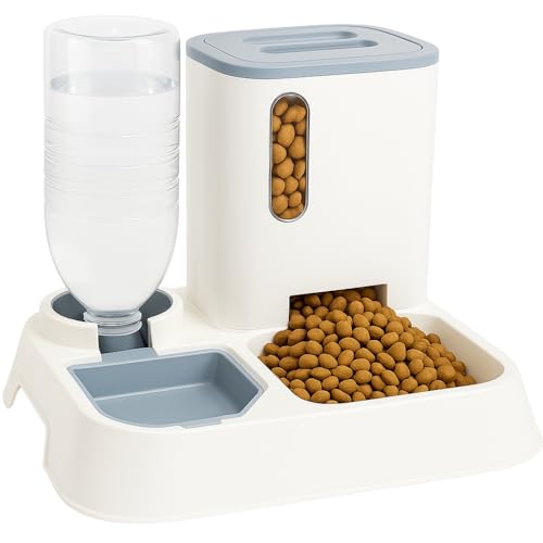 Comedouro E Bebedouro Automático Alimentador Inteligente 2 em 1 água e Ração (Branco)