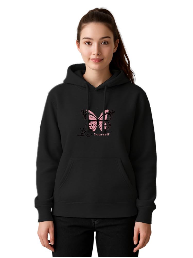 enziko Womens Graphic Printed Cotton Full Sleeve Regular Fit Hooded Sweatshirt | Ribbed Hem, Pockets, Casual Winter Wear |Sweatshirt for Women| (Hoodies)-picture-47