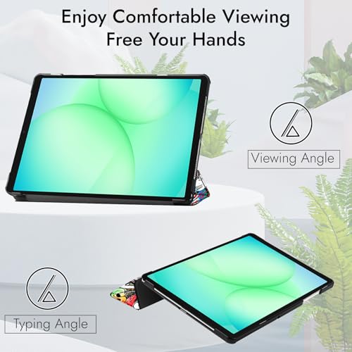 Image of Robustrion Cover for Samsung Galaxy Tab A11 / Galaxy Tab A9 Cover Case 8.7 inch, Flip Stand Cover Case for Samsung Galaxy Tab A9 / A11 Tablet Cover - Hippy
