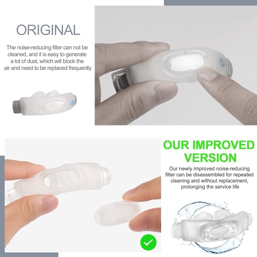 2er-Pack Ersatz-Nasenkissen (M) für Airfit P30i, waschbar und wiederverwendbar ohne Filterwechsel, Hochwertiges CPAP-Zubehör von BlessEase