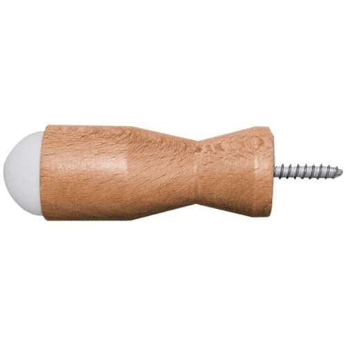 Civic industrie Butoir de plinthe hêtre Verni - Ø 29 mm - Longueur 60 mm