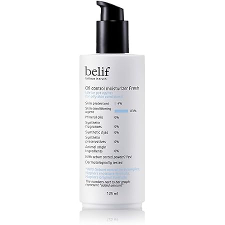 Amazon Belif ビリーフ Oil Control Moisturizer Fresh 125ml ビリーフオイルコントロールモイスチャライザーフレッシュ脂性肌用 韓国コスメ オーガニックコスメ ビリーフ Belif 化粧水 通販