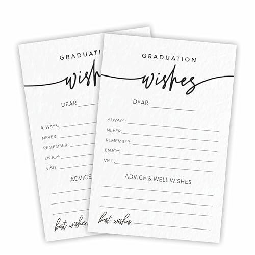 30 Minimalist Graduation Wishes Cards - 4X6