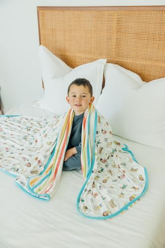Image of Copper Pearl Jumbo 3-Layer Baby Blanket: Soft Baby Quilts for Boys and Girls | Breathable, Cozy, Toddler Blanket | Baby Quilt for Newborns | 60x72 Premium Material | CoComelon Friends