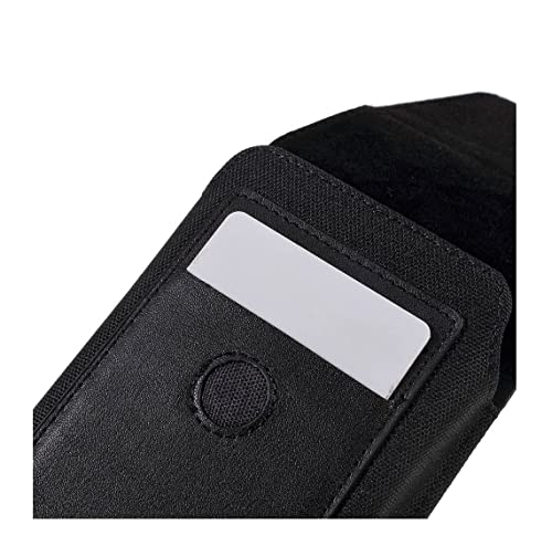 Case ZTE A31 Lite vertical textile leather belt clip black