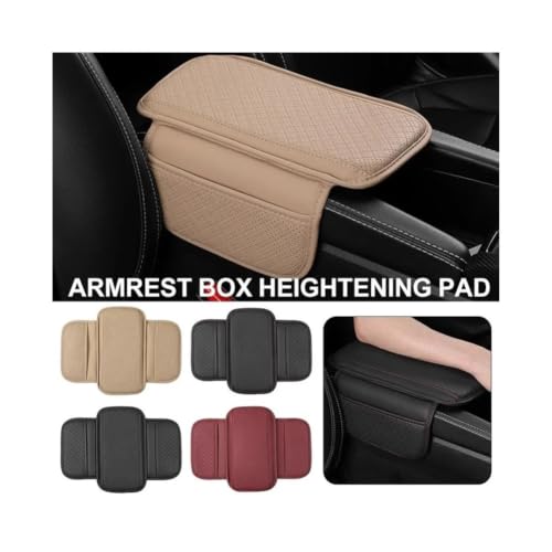 Almohadilla almacenamiento universal para reposabrazos coche con cojín mullido 5
