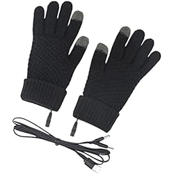 Ropa De Trabajo Para Choferes Guantes Calefactables, Guantes Calefactables Eléctricos con Pantalla Táctil con Lámina Calefactora Integrada, Bicicleta Eléctrica con Carga USB Fiable para Esquí, Senderismo, Ciclismo, Caza