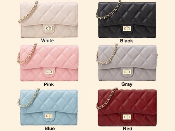 Image of Farcauo Small Purses for Women Quilted Crossbody Bags Ladies Trendy Shoulder Handbags Quilted Purses Women