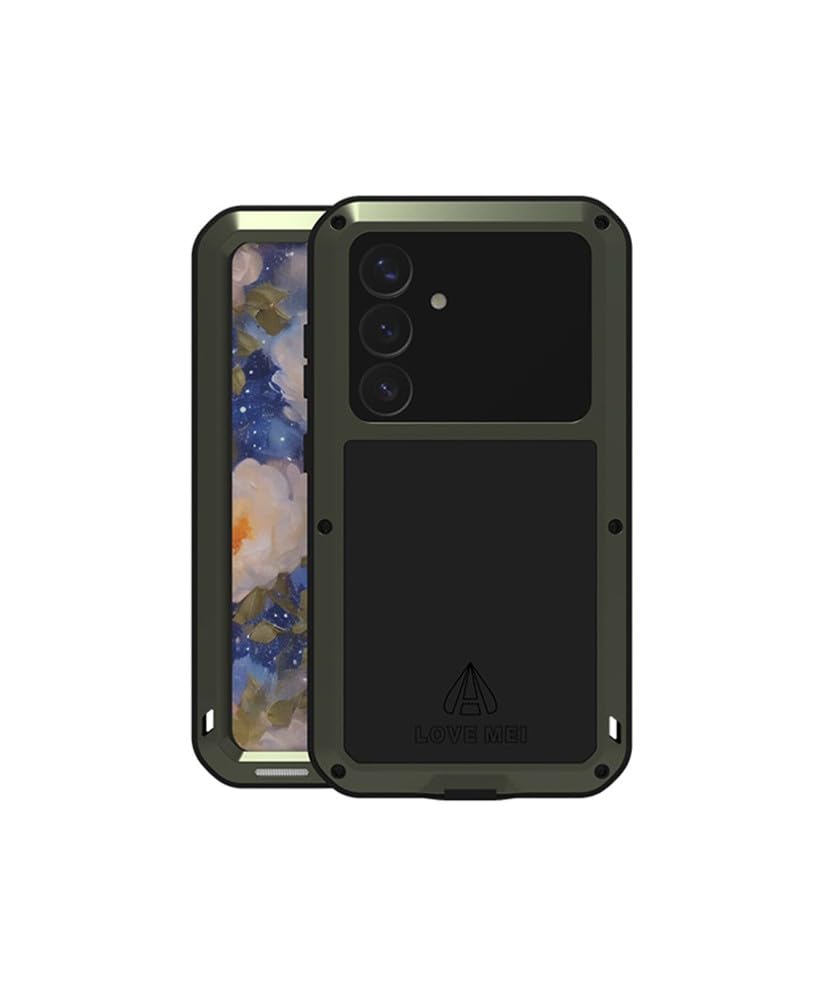 LOVE MEI Odporne na wstrząsy i wodoodporne etui do Samsung Galaxy S25 Plus Integral 360 Francja zielone