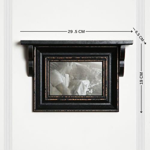 Image of 4x6 Inch Kids Horizontal modern style Photo Frame with Shelf for Home Decor - Perfect for living room Kids Room Office Shop 4 X 6 Inch (Black)
