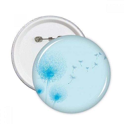 Plante de pissenlit fleur bleue bouton décoratif multicolore pour customisation vêtement en tissu