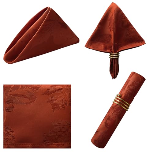 Servilletas de Tela Cuadradas Rust 20x20 Pulgadas Pack 4 miniatura 1