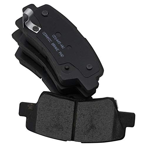 Image of TRQ Rear Brake Pad and Rotor Set Ceramic Calipers Compatible with 2014-2016 Kia Optima