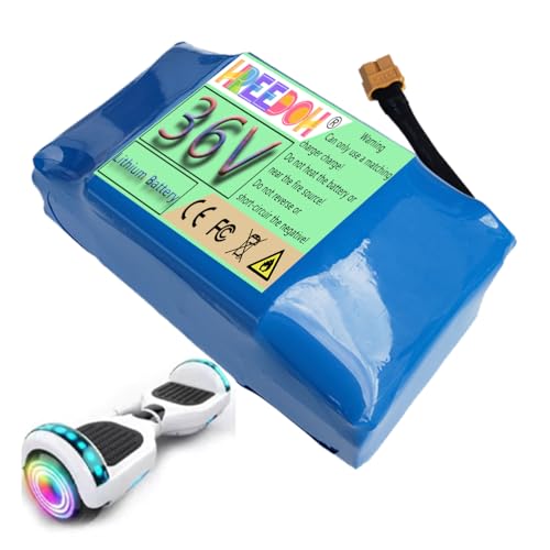 FREEDOH Elektroroller-Akku, 36 V, Li-Ionen-Ersatzakku, 2,4 Ah, 3 Ah, 3,6 Ah, 4 Ah, 4,4 Ah, mit Ladegerät für 0–200 W Motor,36v2.4ah FREEDOH Elektroroller-Akku, 36 V, Li-Ionen-Ersatzakku, 2,4 Ah, 3 Ah, 3,6 Ah, 4 Ah, 4,4 Ah, mit Ladegerät für 0–200 W Motor,36v2.4ah