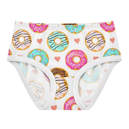 Joisal Florals Girls Underwear Toddlers 2t Cotton Girl Panties Cute Colorful Donuts Sweets White Underpants Briefs
