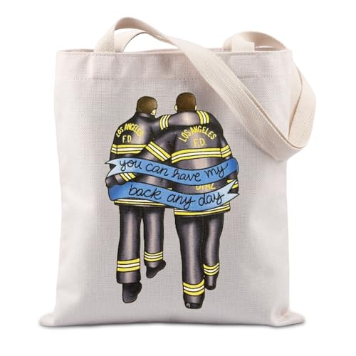 Sac fourre-tout pompier et série télévisée grand cabas en toile pour caserne et quotidien