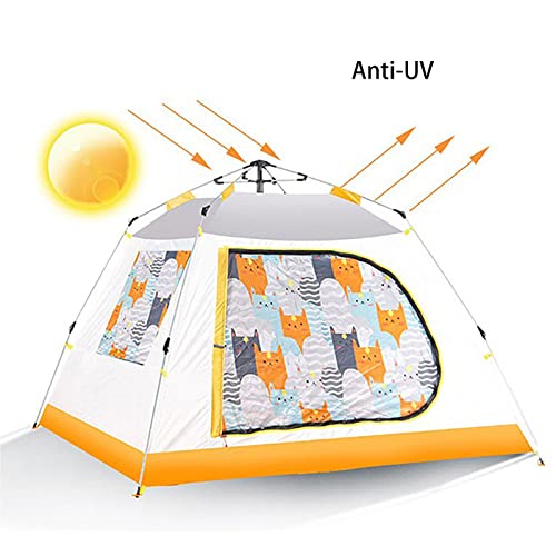 Carpa impermeable pop up fácil para camping 3-4 personas miniatura 3