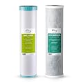 iSpring F2WGB22BPFKS Whole House Water Filter Replacement Set, SGS-Tested to Remove up to 99% PFAS, 2-Stage Filtration Reduces Heavy Metals, Chlorine, Hydrogen Sulfide, Fits WGB22B-PFKS