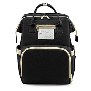 OTTOLIVES Diaper Bag Backpack 3-1 Baby Diaper Bags Baby Bag with Changing Station And Large Capacity for Girls and Boys