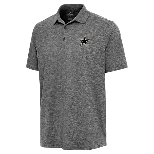 Antigua Men's Heather Black Dallas Cowboys Par 3 Polo