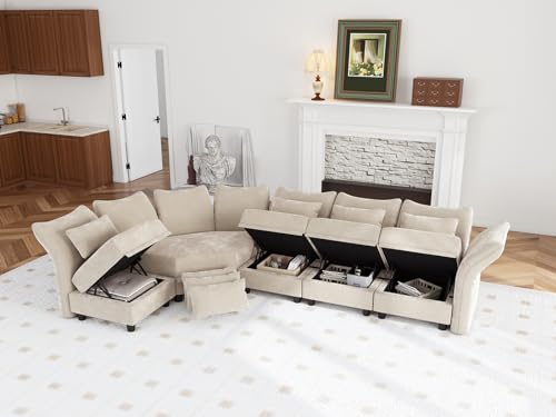 Luxury Sectional Sofa with Recliners