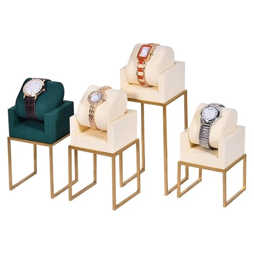 Accessoires d'affichage de montre en métal mince couleur vert
