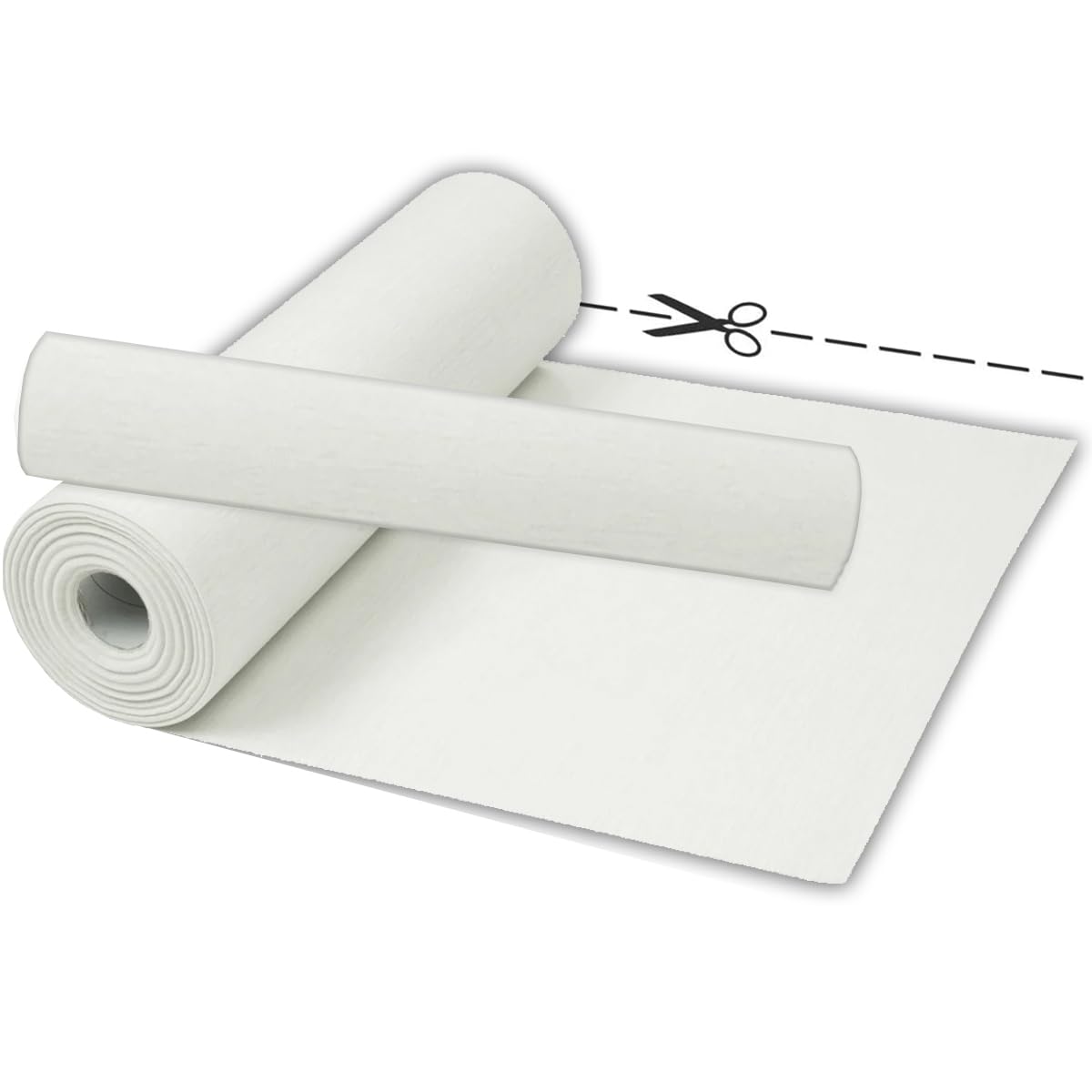 MASTERBRICO Passatoia Bianca Matrimonio, Tappeto Bianco Sposa per Navata Nunziale Chiesa, Cerimonia Festa ed Eventi, con Pellicola Protettiva (1x10mt, BIANCO)