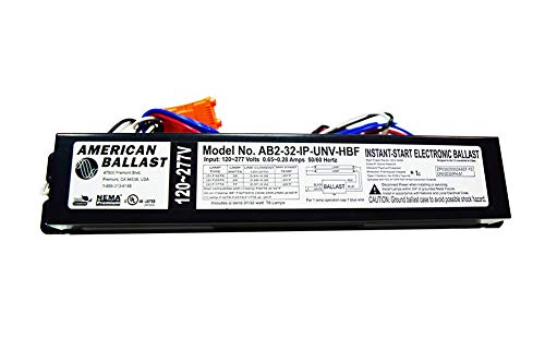 American Ballast - 1 or 2 Lamp- Model: AB2-32-IP-UNV-HBF - 120 ~ 277V - Instant Start Electronic - (Replaces UTILTECH YZ-232, Keystone KTEB-232RIS, ACCUPRO AP-RS-232IS-120)