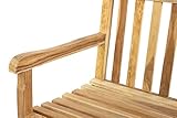 SAM 3-Sitzer Gartenbank Caracas Holzbank 150 cm, Sitzbank für Garten & Balkon, Teak-Holz massiv - 8
